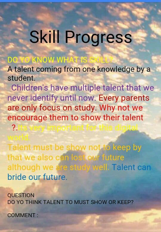 SKILL PROGRESS