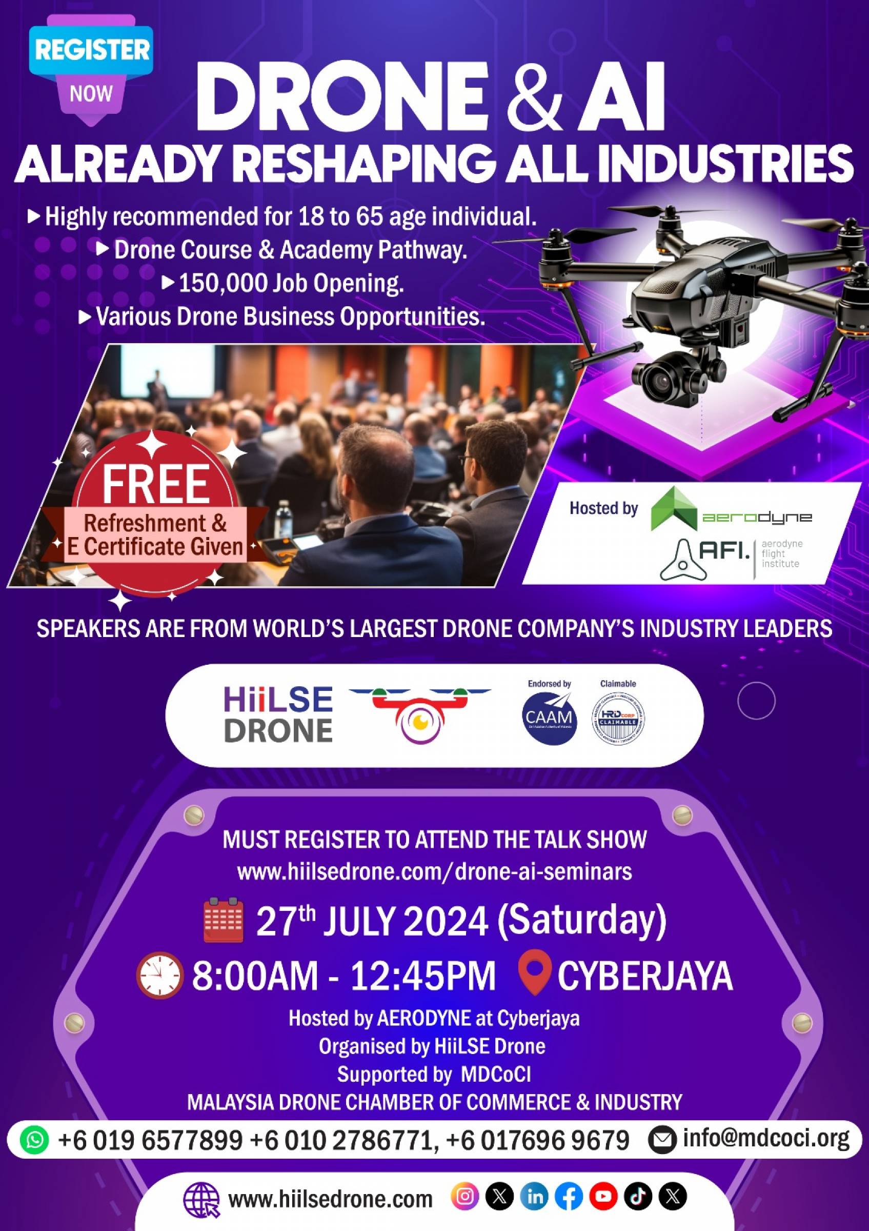 Aerodyne Flight Institute and HiiLSE Drone Host Successful Drone Industry Event